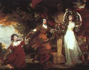 Sir Joshua Reynolds Ladies Adorning a Term of Hymen Norge oil painting reproduction